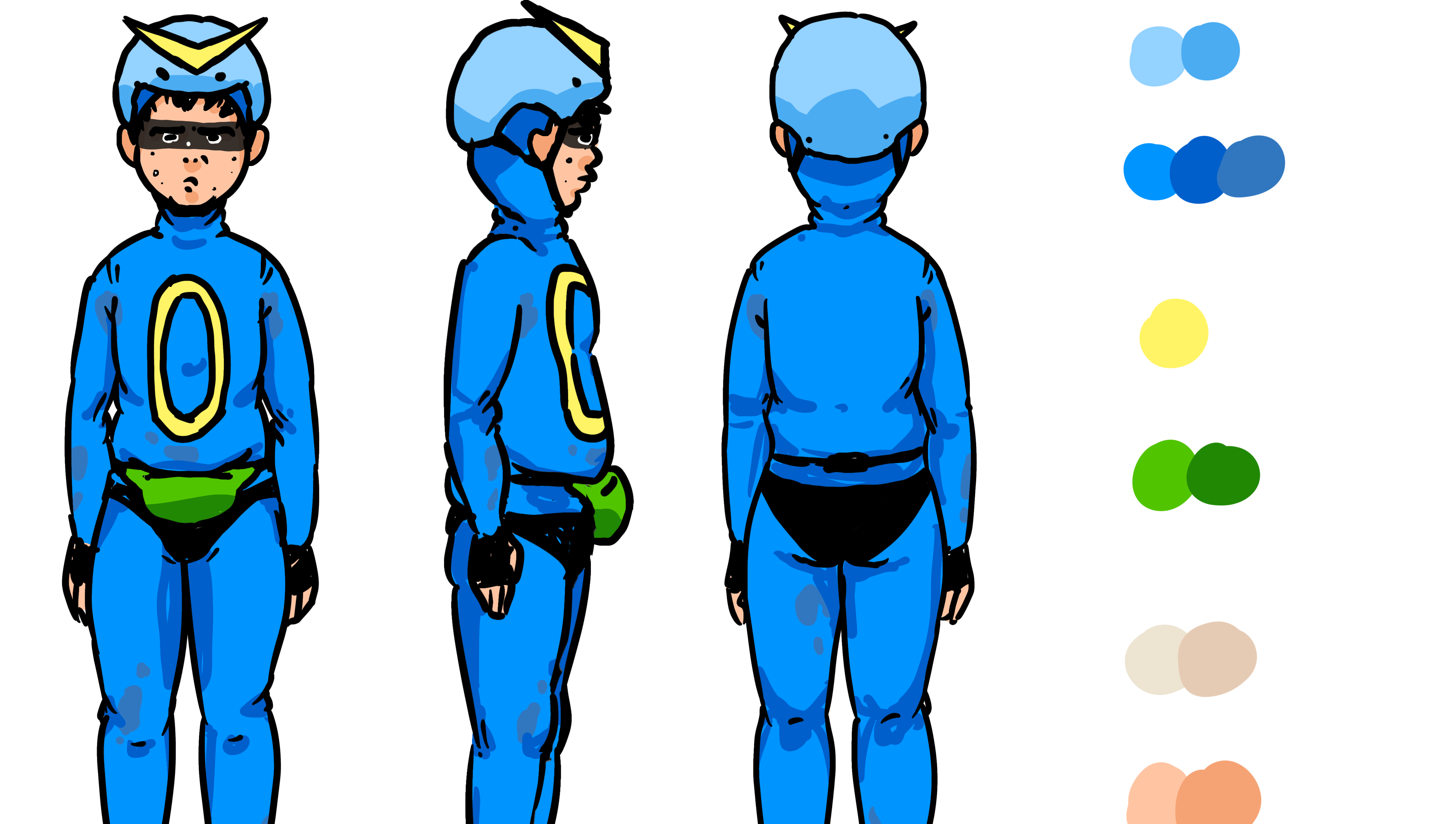 Super Defender Extreme-O Suit Design
