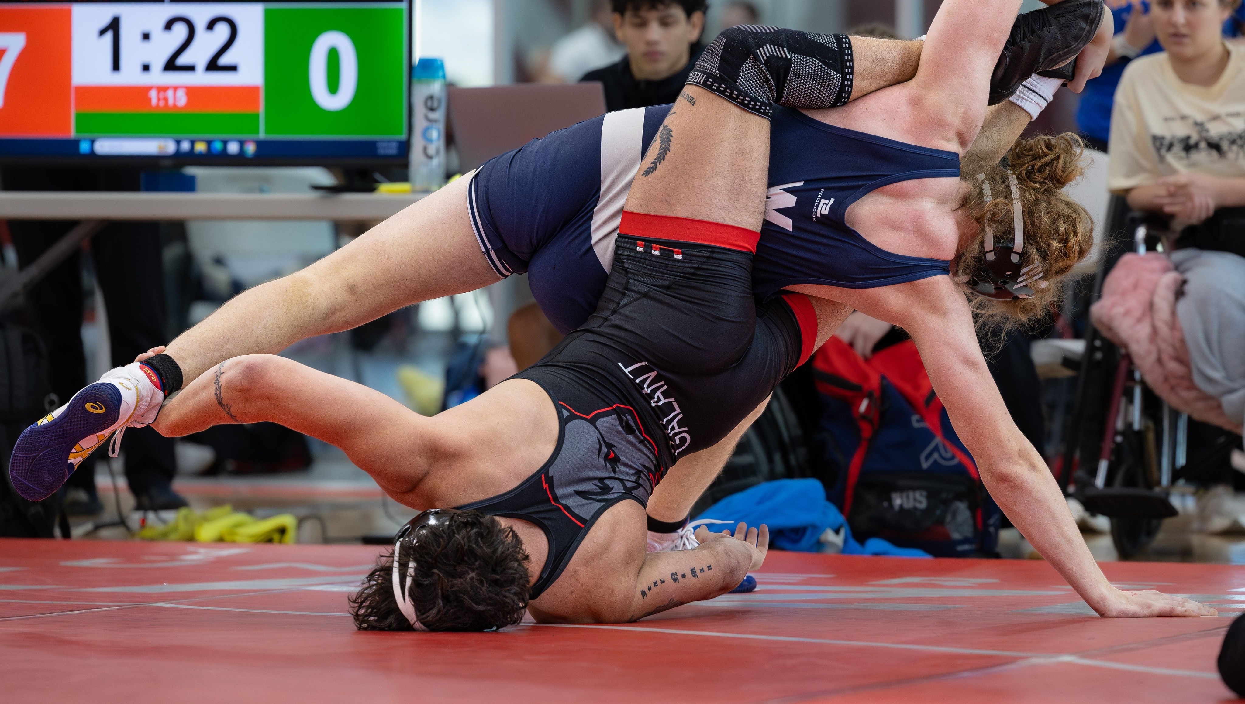 Ian McAbee, class of 2025, in a funky scramble