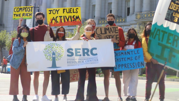 SERC at the 2020 Youth Versus the Apocalypse Rally outside of San Francisco City Hall
