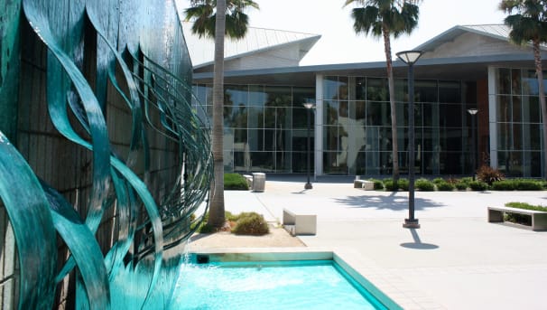 Image of Water Wall outside the College of the Arts classrooms