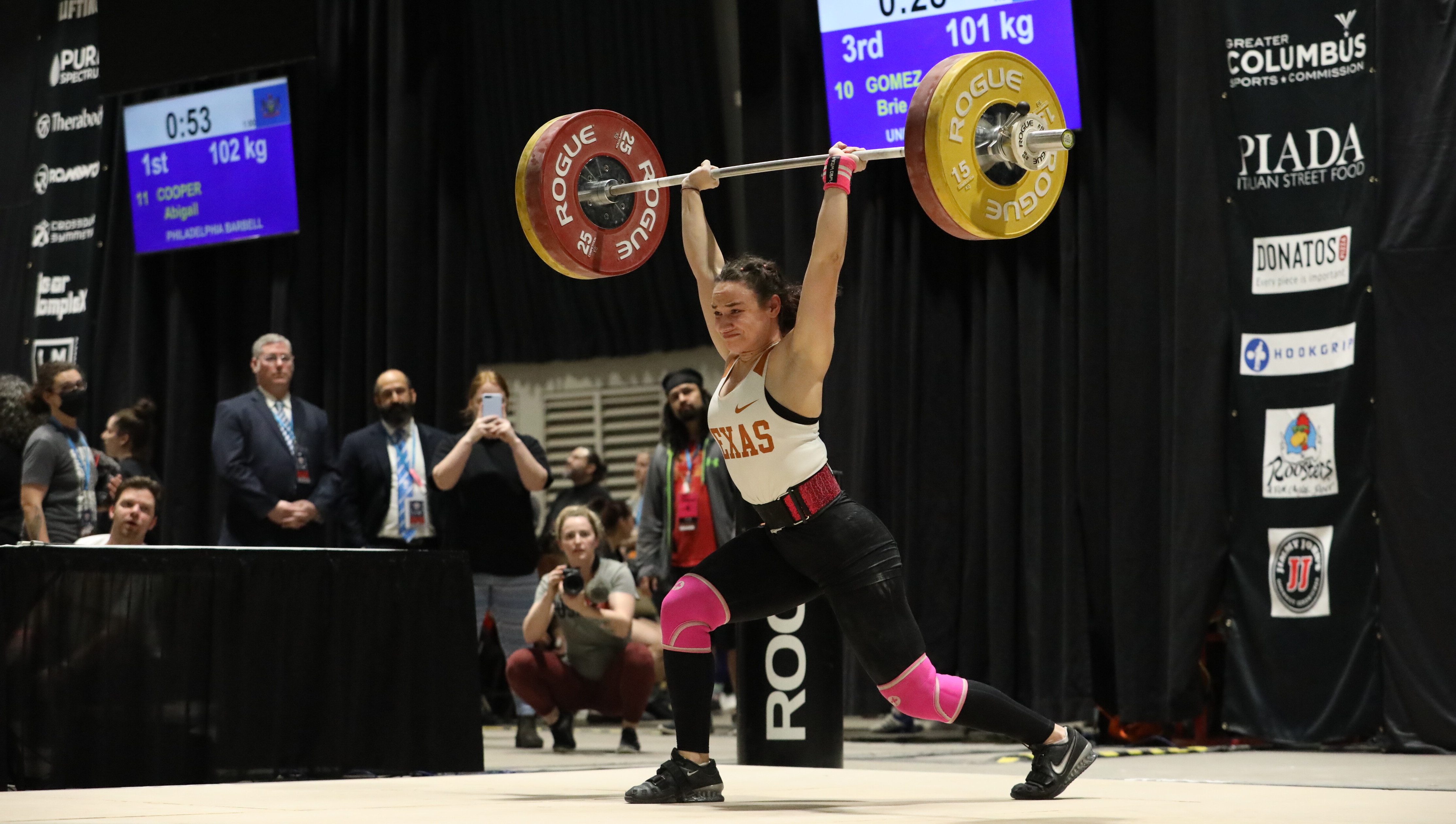Brie clean & jerks a PR 101kg to take silver at 2022 Universities.