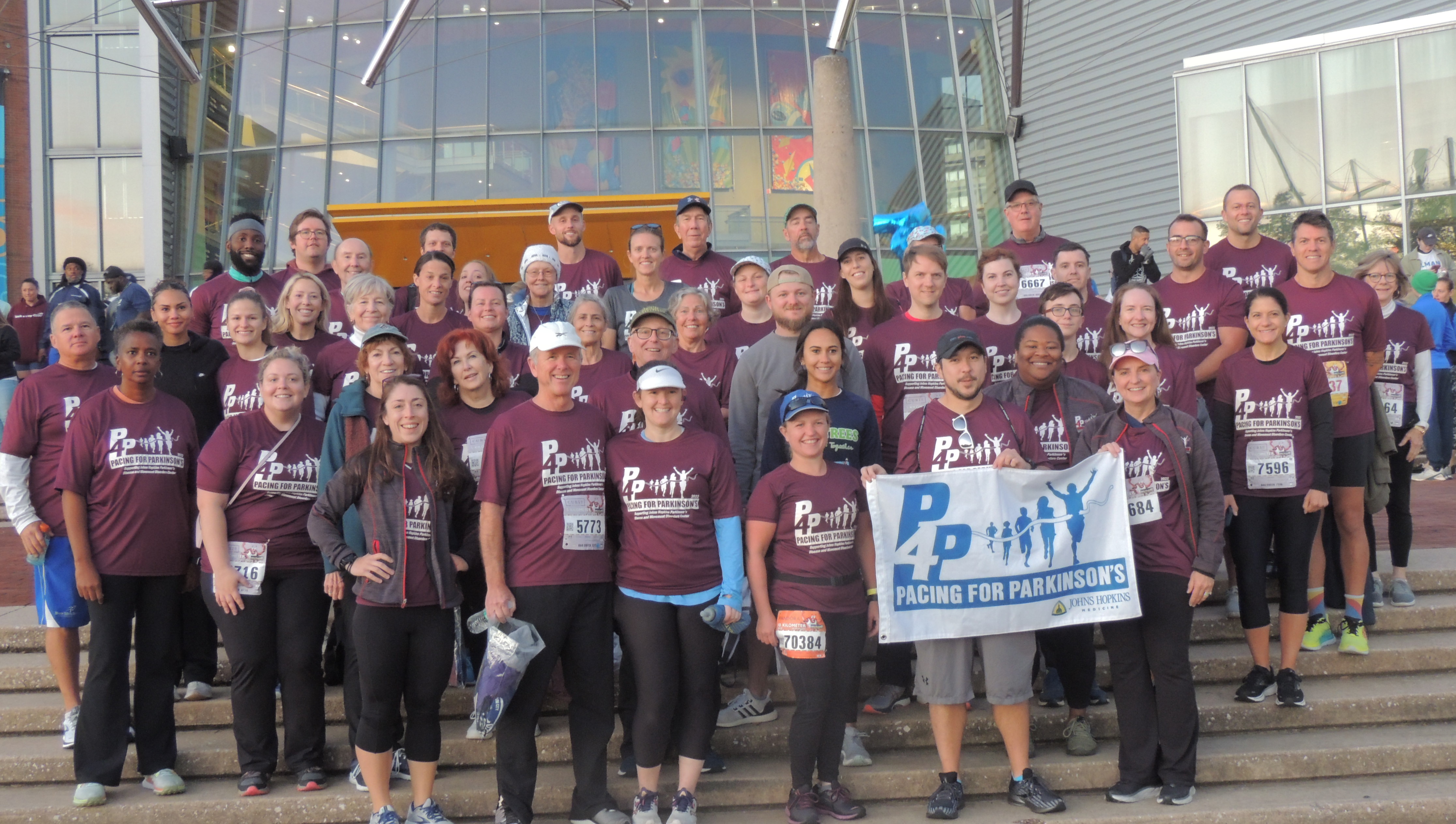 2022 Pacing for Parkinson's Team at the Baltimore Running Festival