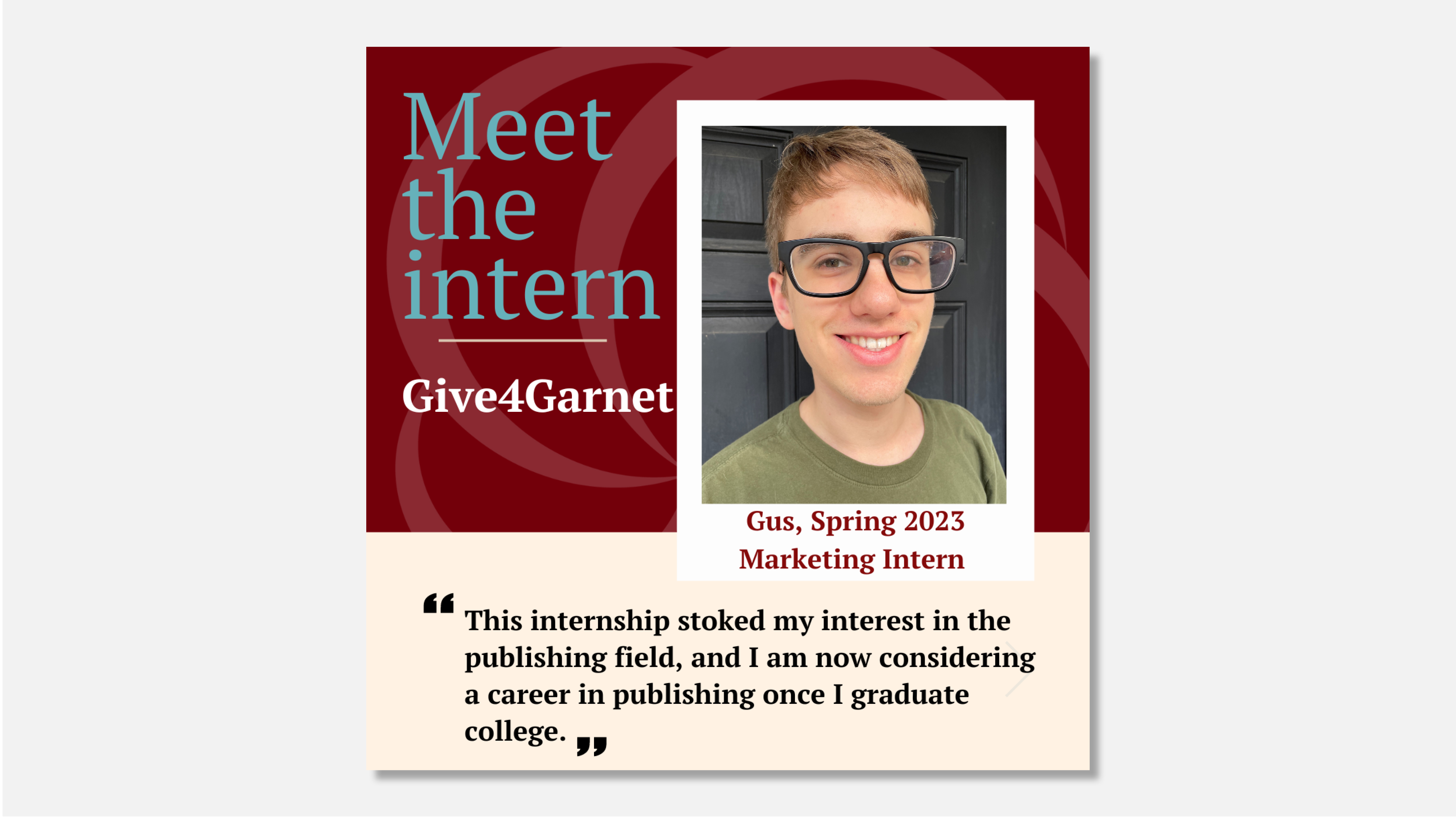 Meet the Intern: Gus