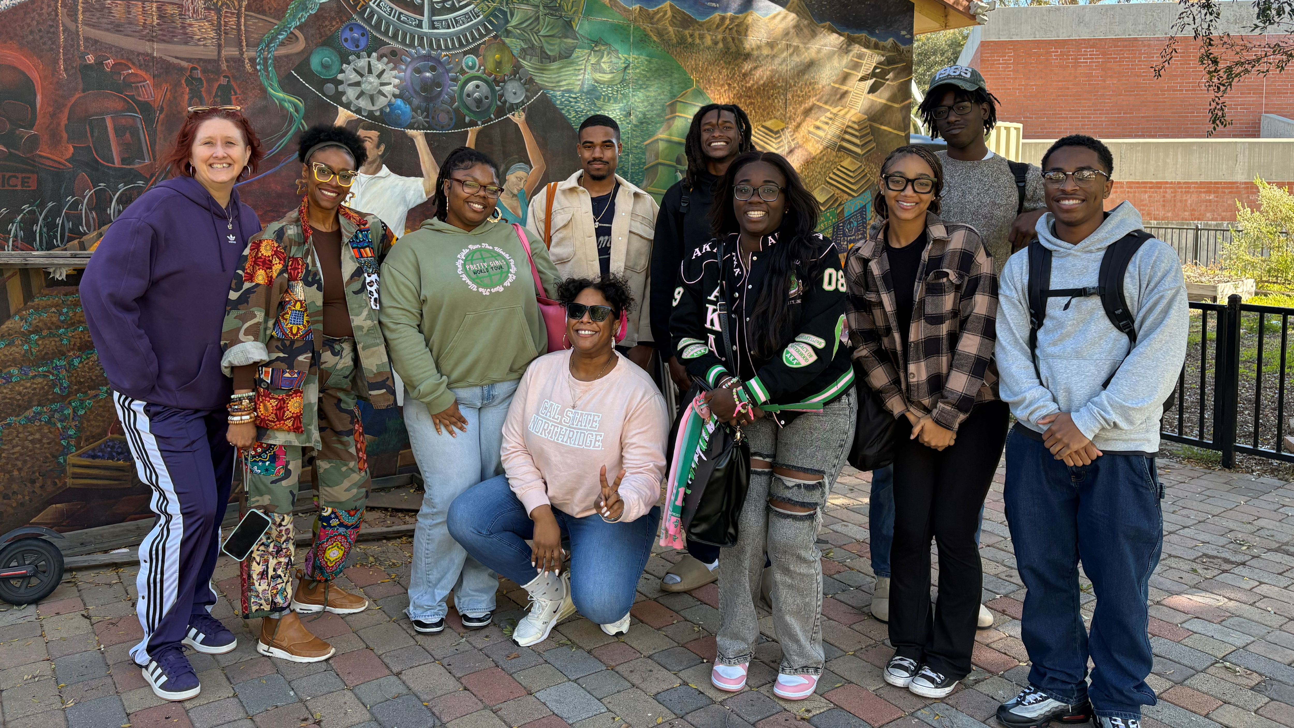 Two individuals engaging in cultural connection.