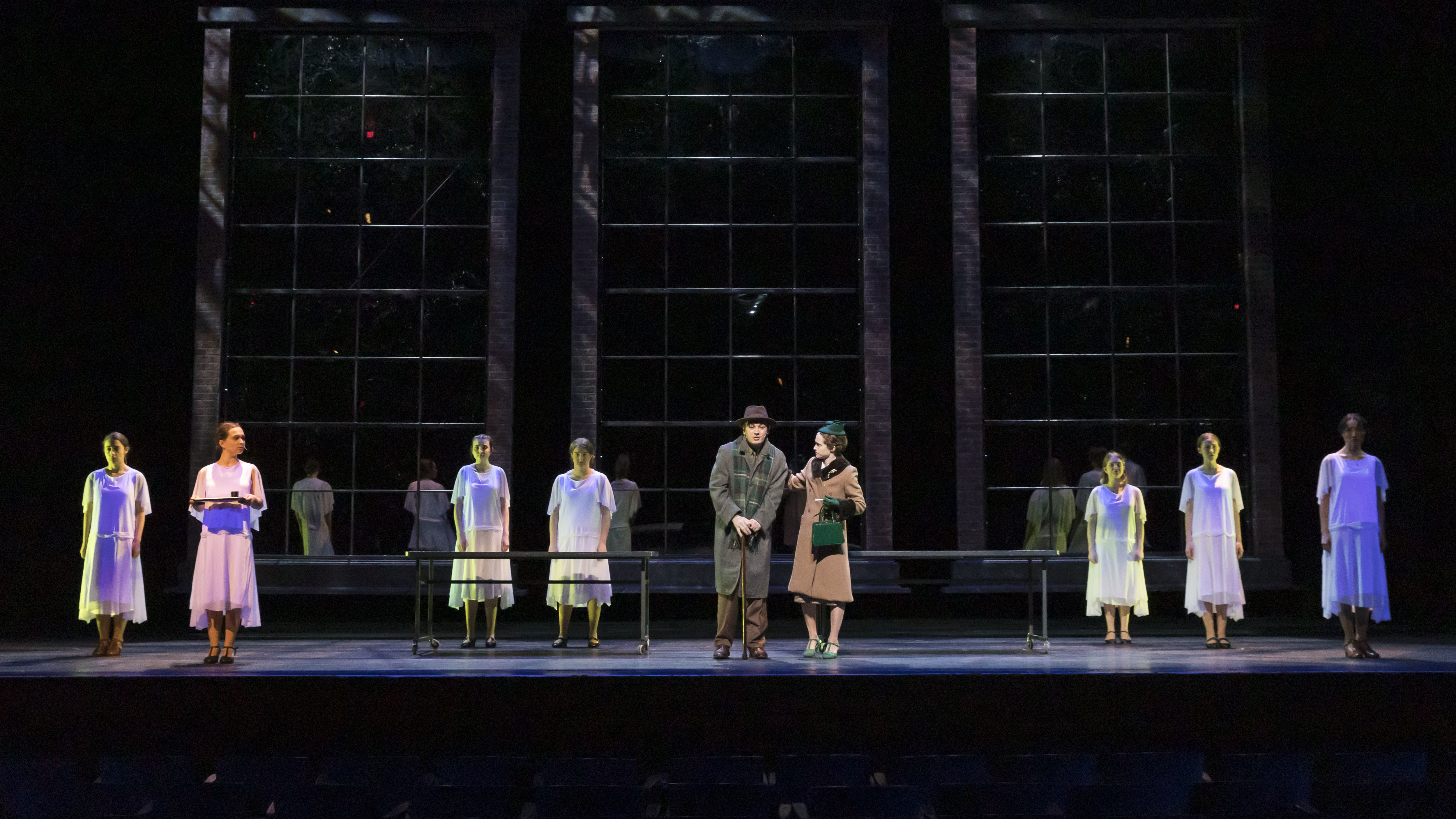 Actors in Radium girls perform.