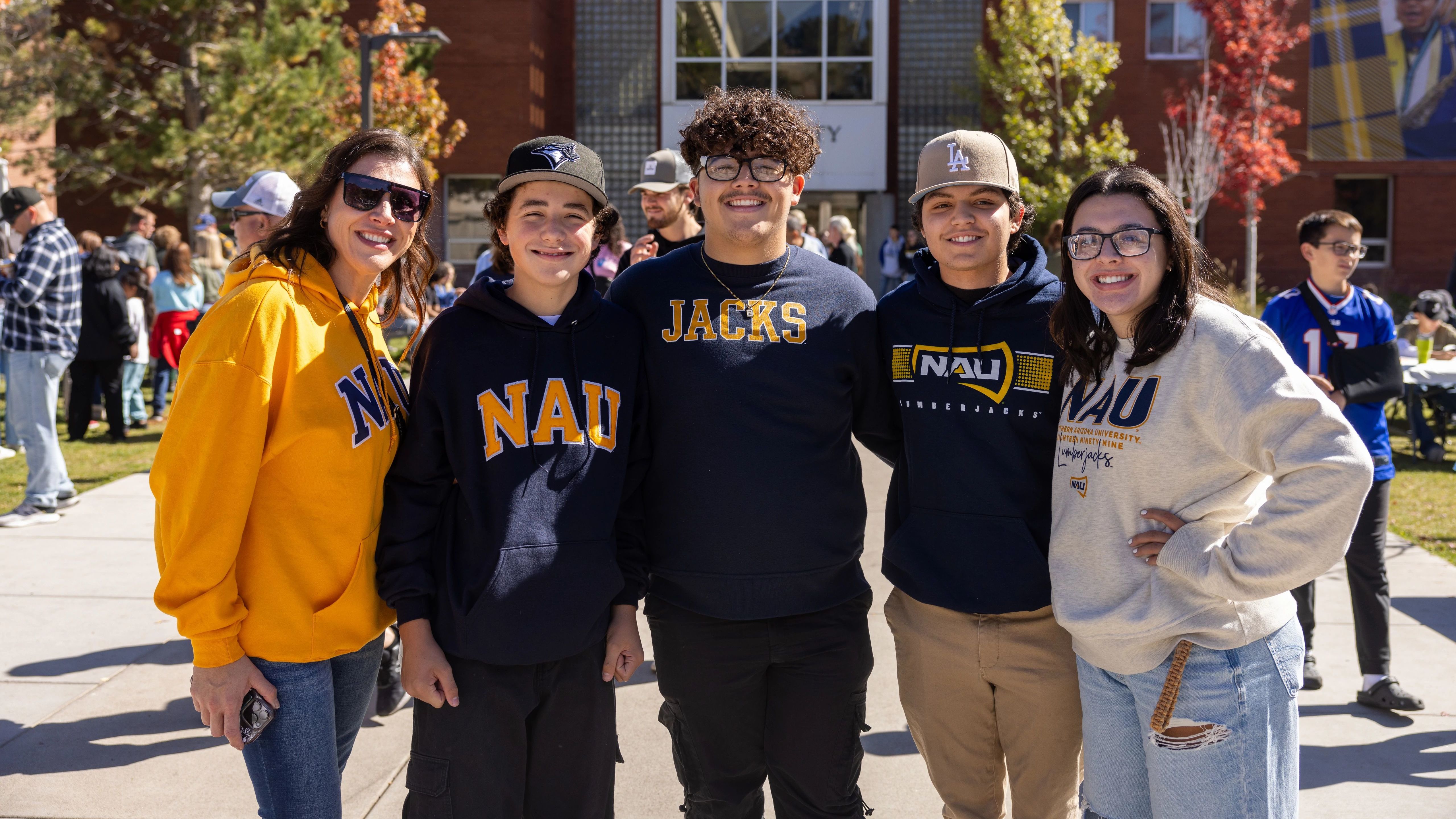 Students at family weekend