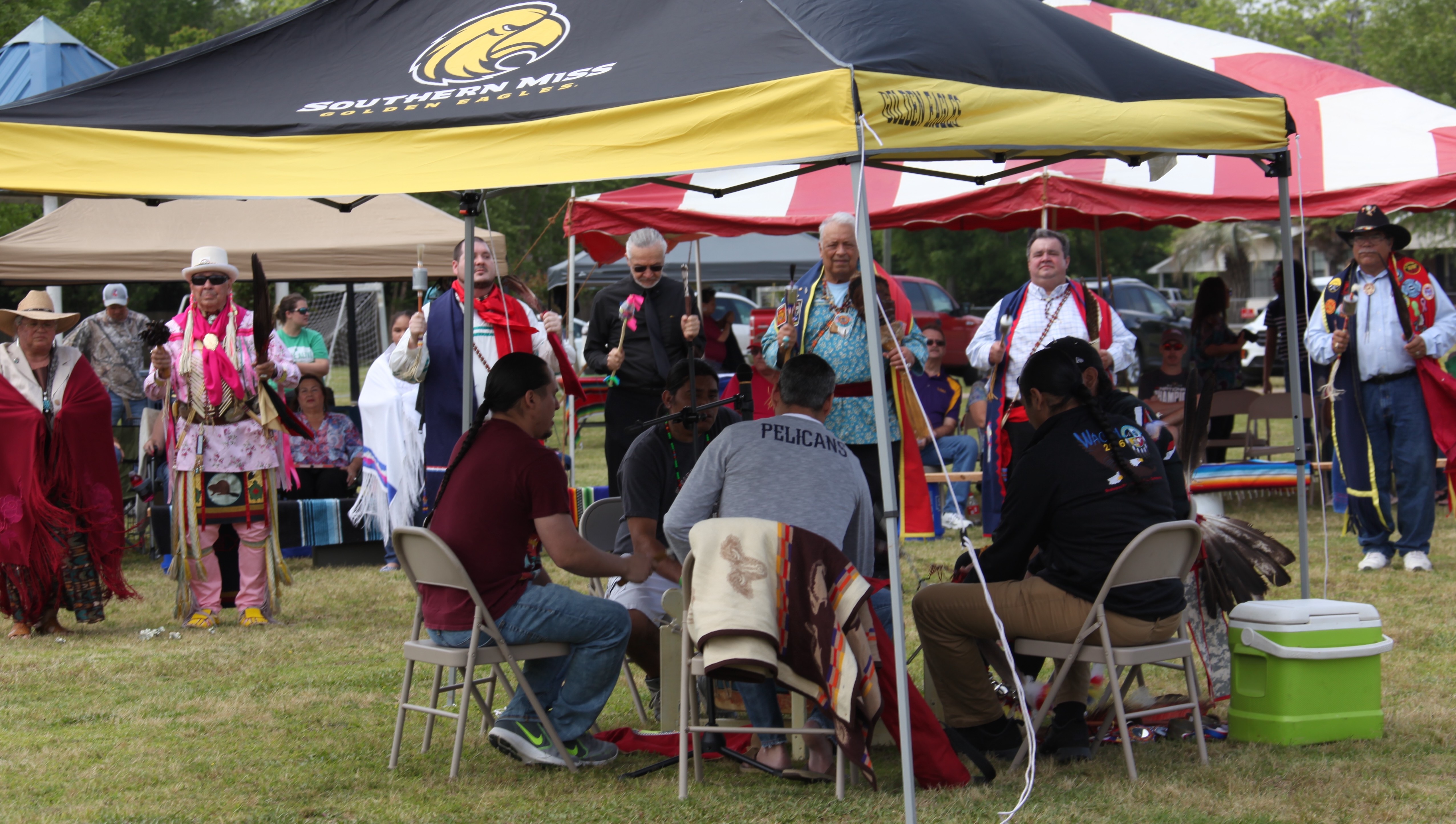 Southern Miss Powwow host drum