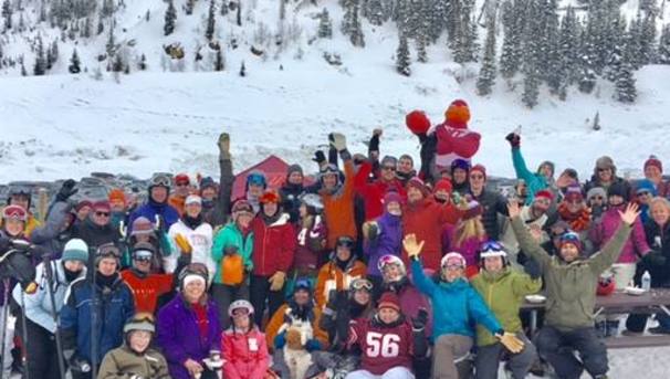 Denver Hokies enjoying the annual ski trip (pre-Covid)