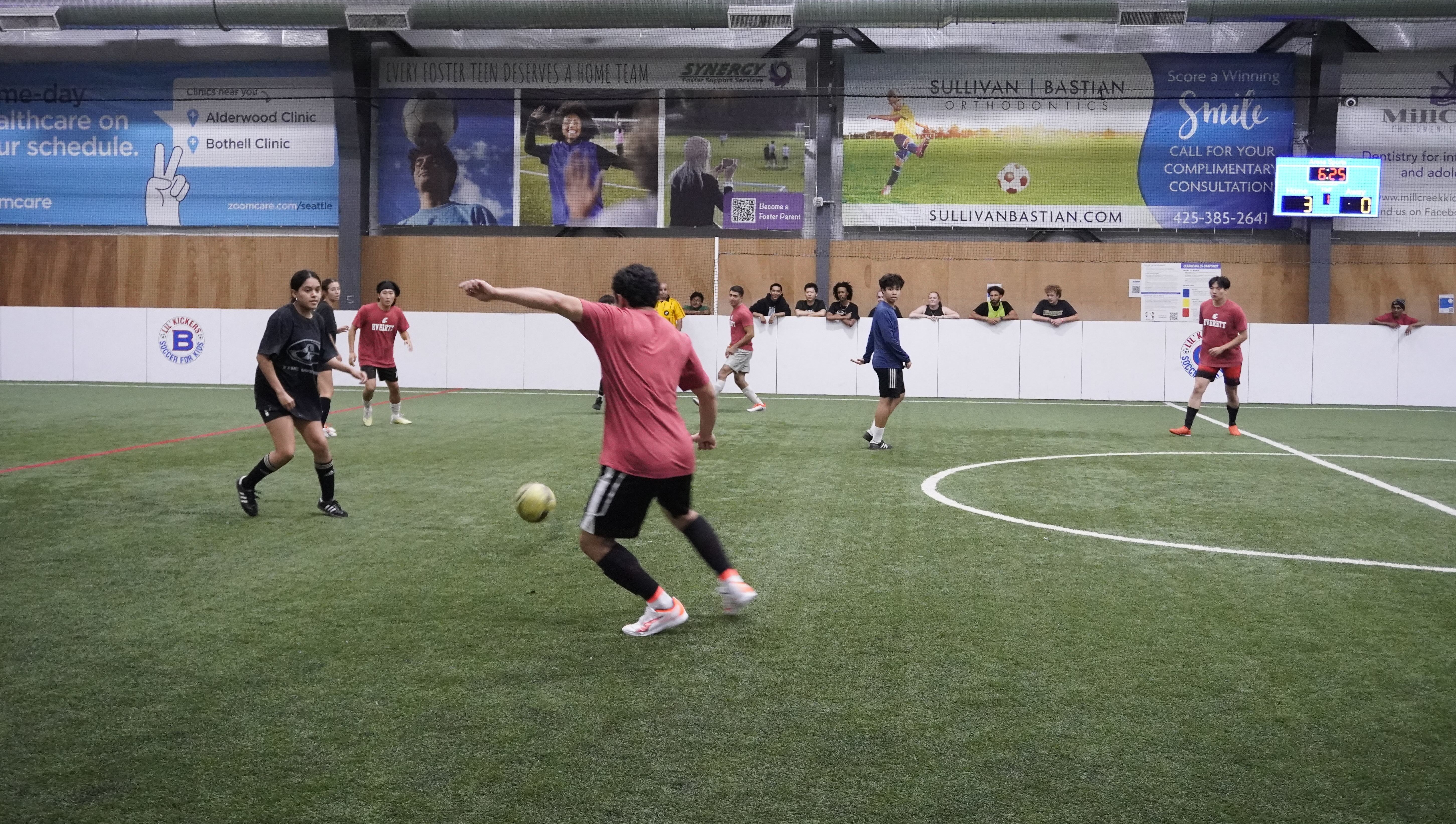 Benjamin getting the ball