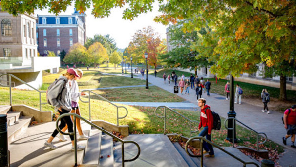 Students on the U of A campus
