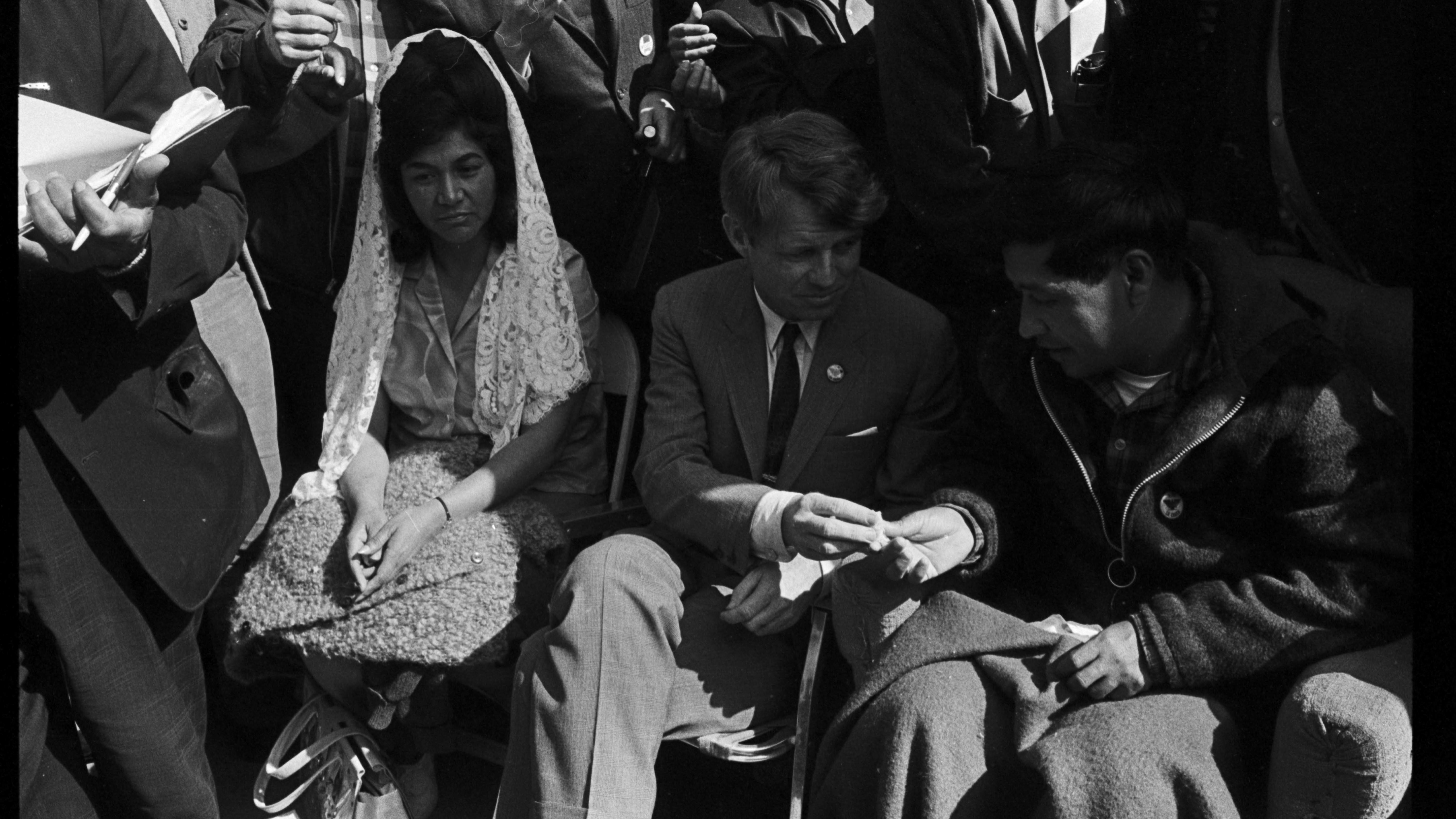 Two individuals sharing a moment together talking.