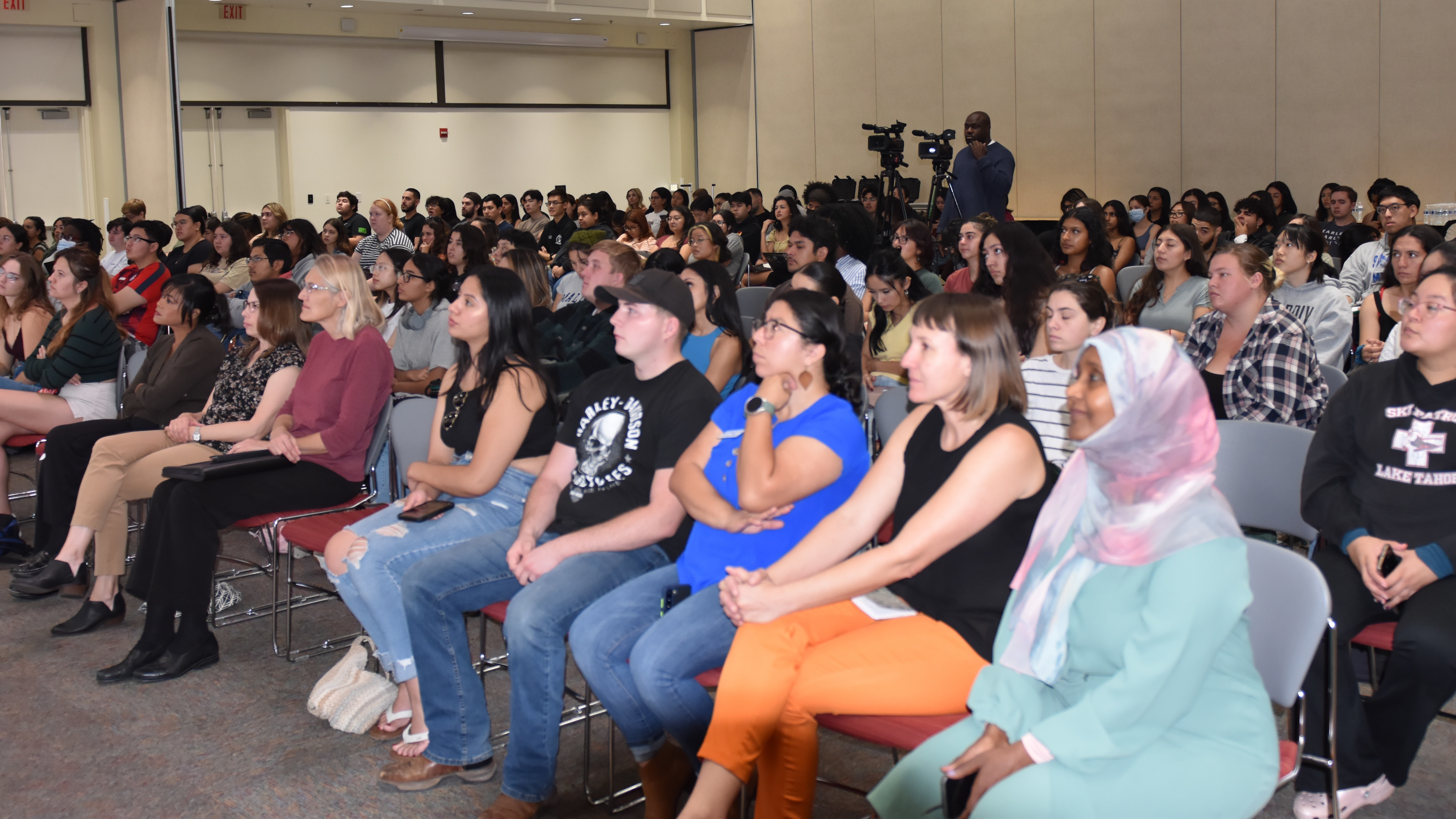 The audience for the inaugural Diverse Stories in STEM seminar, Fall semester, 2023