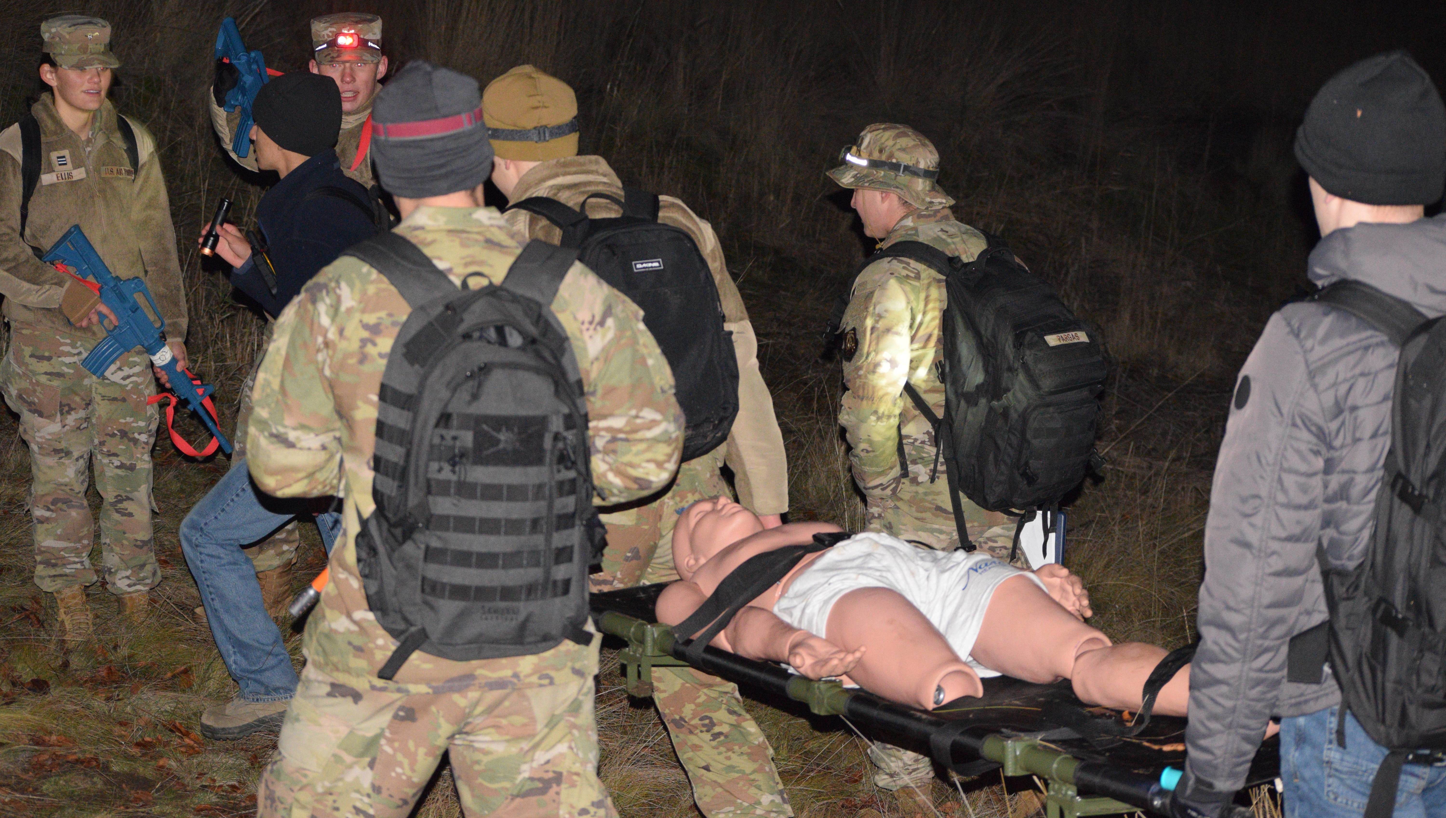 Cadets Learning Life Combatives
