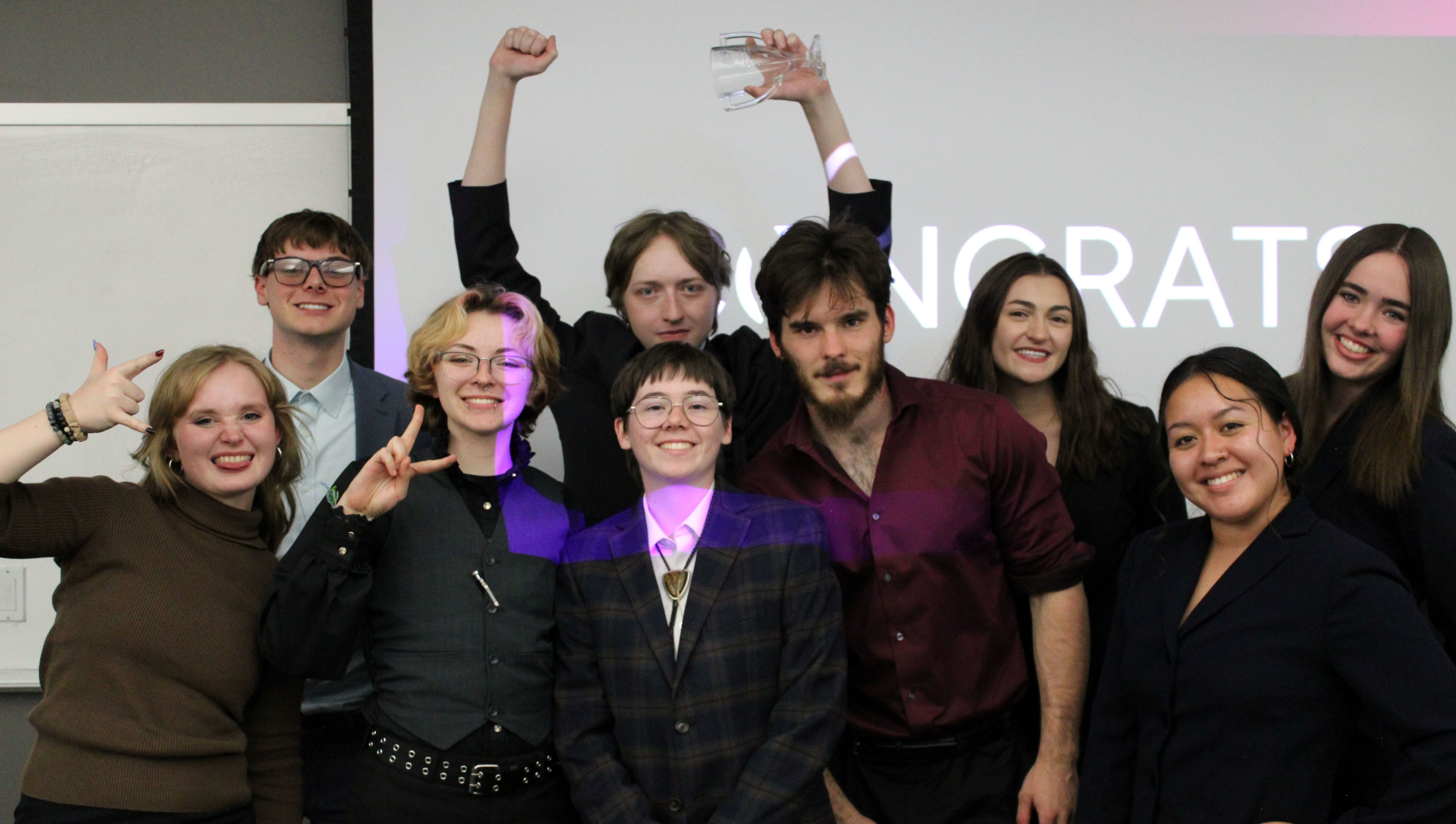 The team who won SPAMTA at our first ever inter-club Mock Trial Bootcamp earlier this semester.