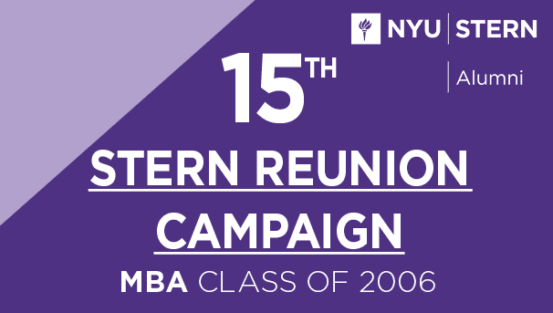 Stern MBA Class of 2006 Reunion Campaign Image