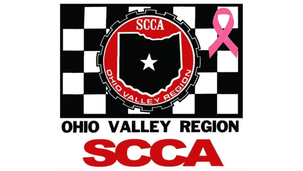 SCCA Ohio Valley Region Logo with pink cancer ribbon