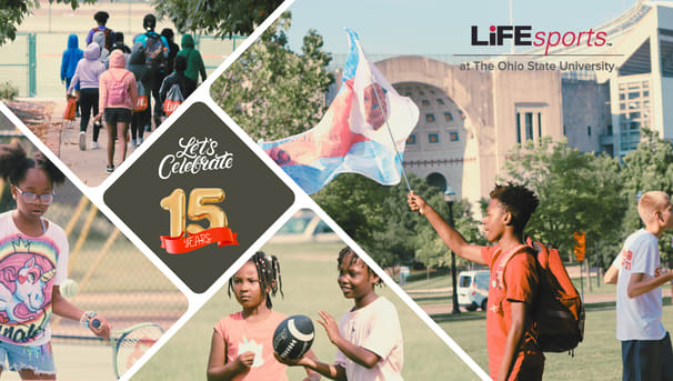 Young kids playing sports at a LiFEsports camp