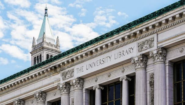 Image of The University Library on front of Doe Library building