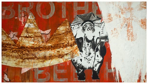 “Brother Beethoven 08C02”, a painting by Hampshire College Professor of Art Daniel Kojo Schrade