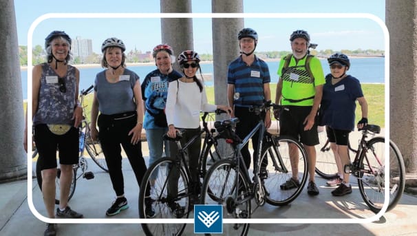 UMass Boston OLLI member on an excursion as part of their course