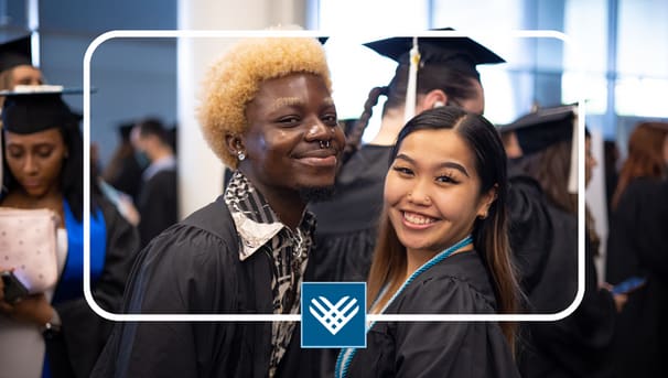 UMass Boston students at commencement