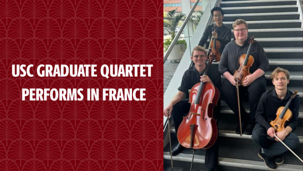USC Graduate Quartet Performs in France Image
