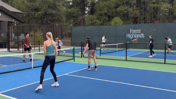 Our club members try out for the travel team at Forest Highlands.