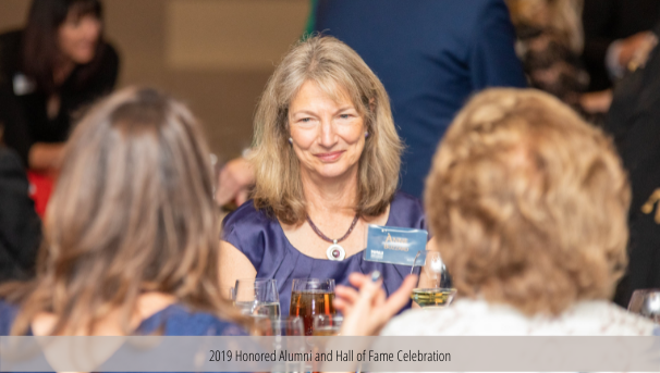 Anne at 2019 Honored Alumni and Hall of Fame Celebration