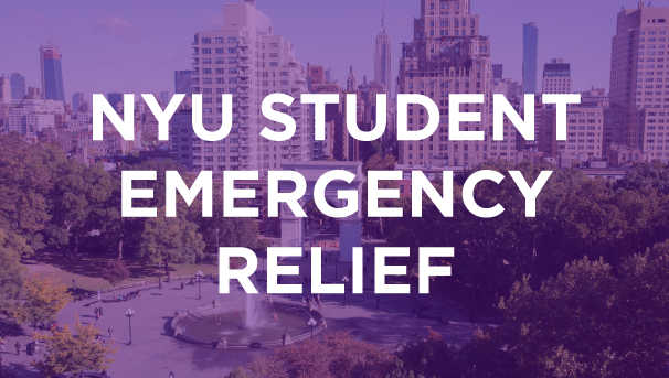 NYU Student Emergency Relief 2020 Image