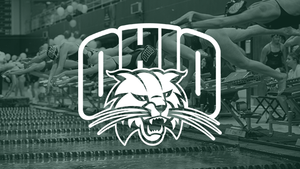 main project image featuring OHIO Swimmer and Swimming & Diving logo
