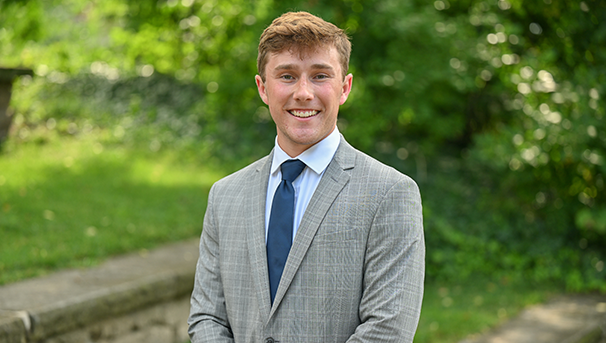 Will Moddeman standing outside at Browning Amphitheater