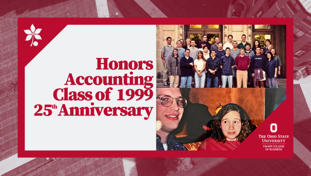 Honors Accounting Class of 1999 25th Anniversary with photos of members of the class of 1999