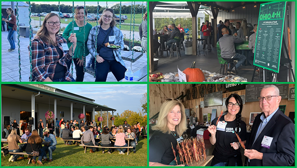 Collage of four photos with tons of people enjoying the 4H Celebration of Youth event