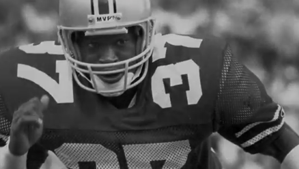 Black and white photo of Buckeye football player number 37