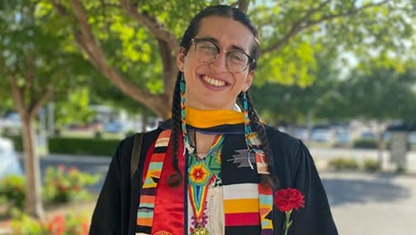 Lexey in grad regalia