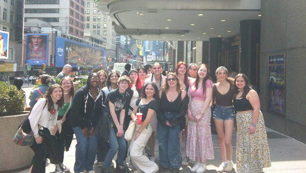 Club members on their way to see Great Gatsby on Broadway