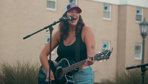 BHR member performing on the quad