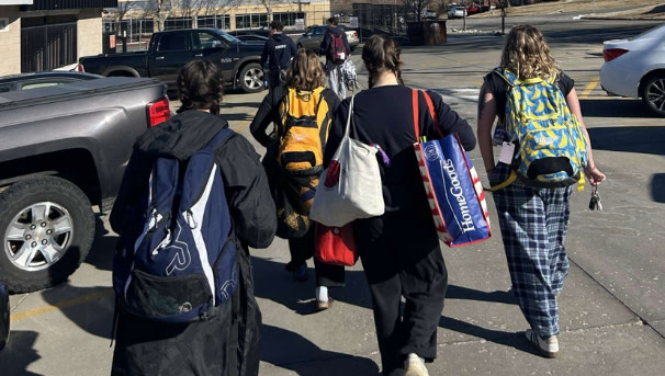 Club Water Polo at NAU walking into Ogden Pool for the Utah Master's League tournament.