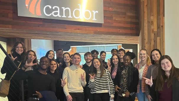 Students at Candor PR firm in Oklahoma City.