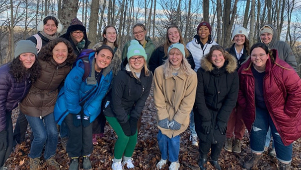 photo of M Boy Scholars on a hike