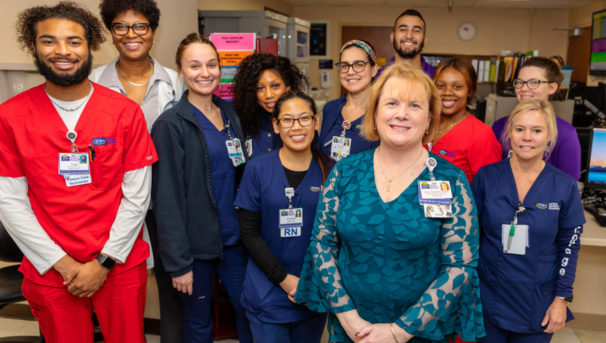 Group photo of healthcare leaders smiling