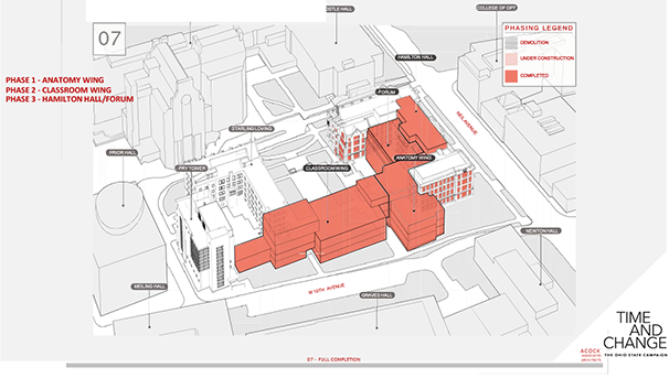 The new College of Medicine IHSC building blueprint