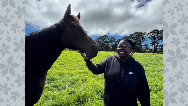 Sydney Hopkins with horse
