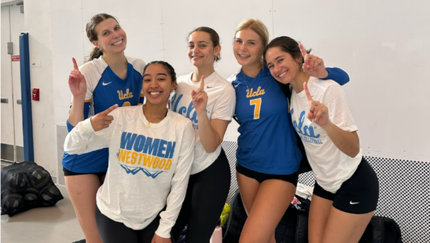 Celebrating a win together