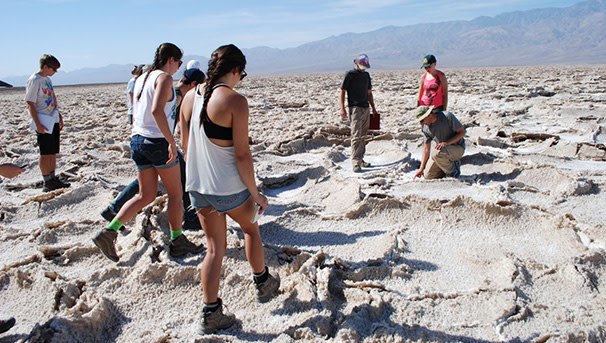 Geography students on a field trip to the California desert (photo courtesy of Kurt Cuffey)
