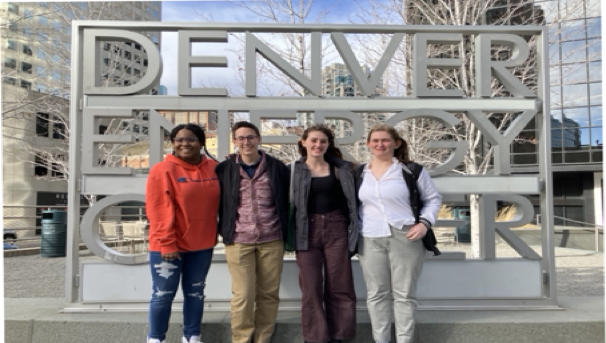 Catherine, Rowan, Vasiliki, and Bree in Denver (2023).