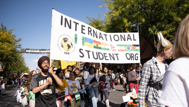 International Students Organization at the Homecoming Parade