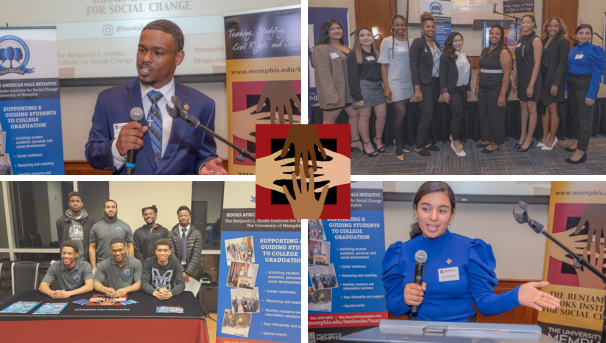 A collage of HAAMI and ASATT students speaking and posing at events.
