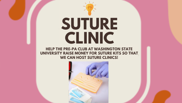 Help fund us to buy suture kits to host suture clinics for pre-health students!