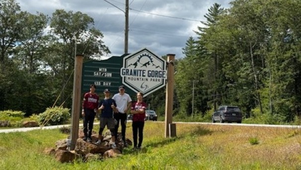 Cycling club members at Granite Gorge Mountain Park